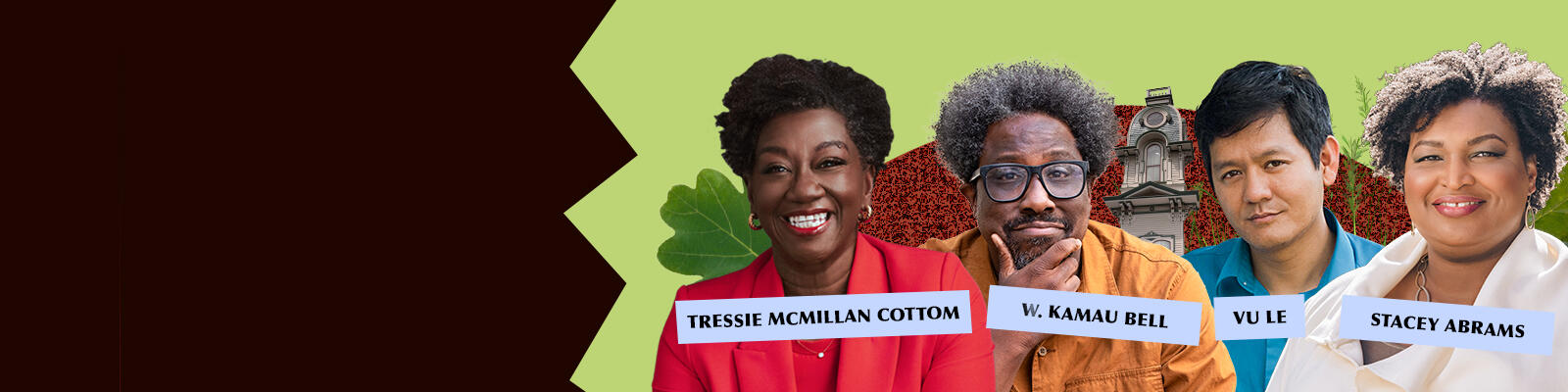 Banner showing four keynote speakers at the Facing Race 2026 conference