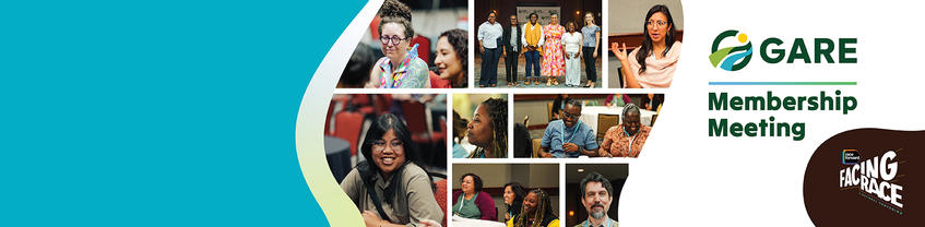 Collage of smiling people for GARE Membership Meeting